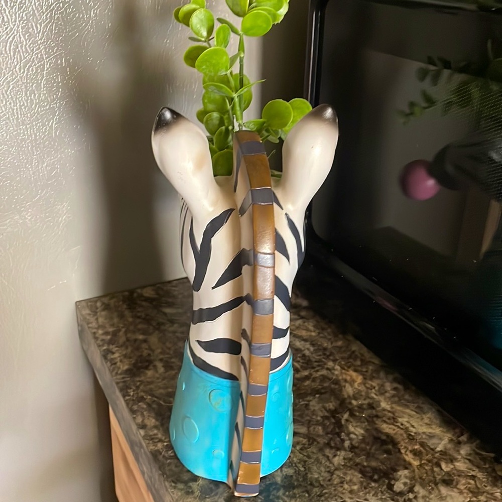 Electric zebra that is sure to the topic of conversation in your home or office.